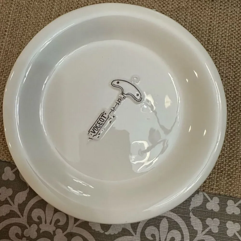 Williams Sonoma Appetizer Round Corkscrew Plates 2003 Vintage 6‎ Piece NEW